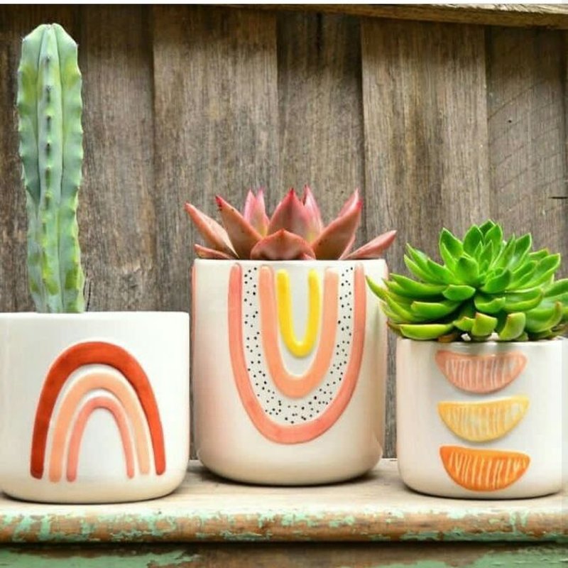 Rainbow Planter (Set Of 3)