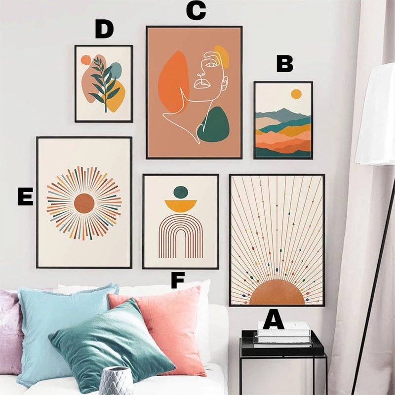 Boho Gallary Wall Art (Set Of 6)