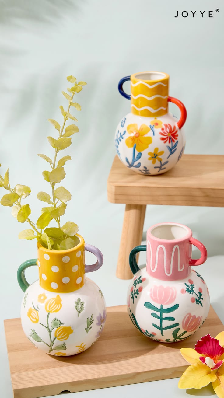 Colorful Vases (Set Of 3)