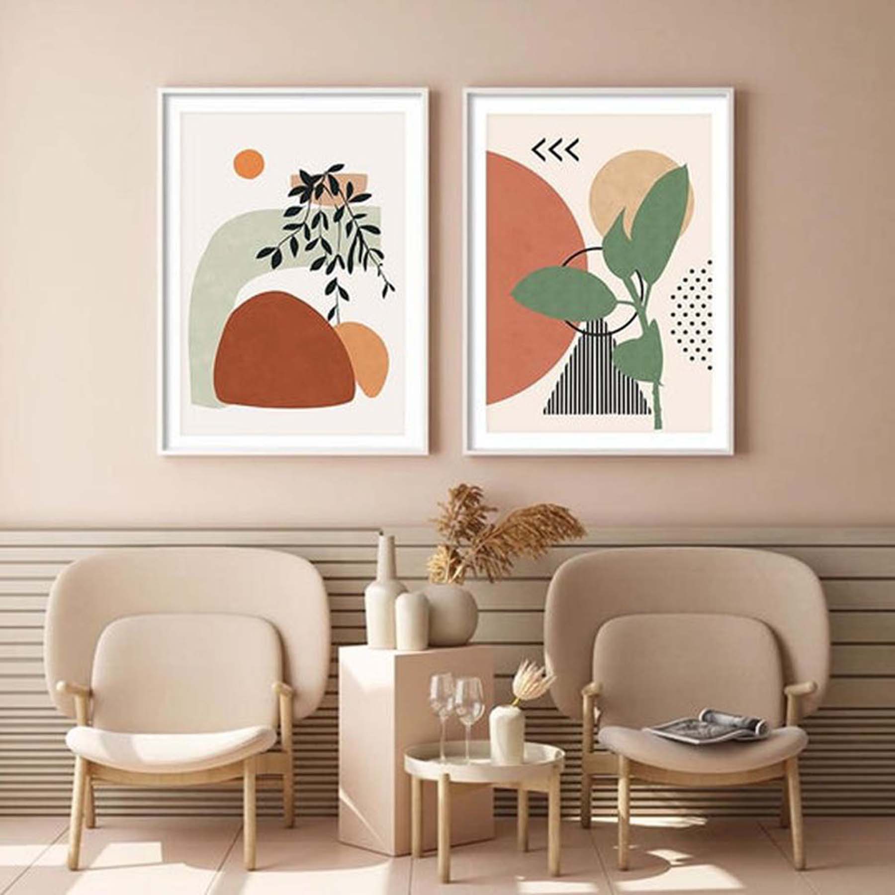 Modern Abstract Wall Art (Set Of 4)