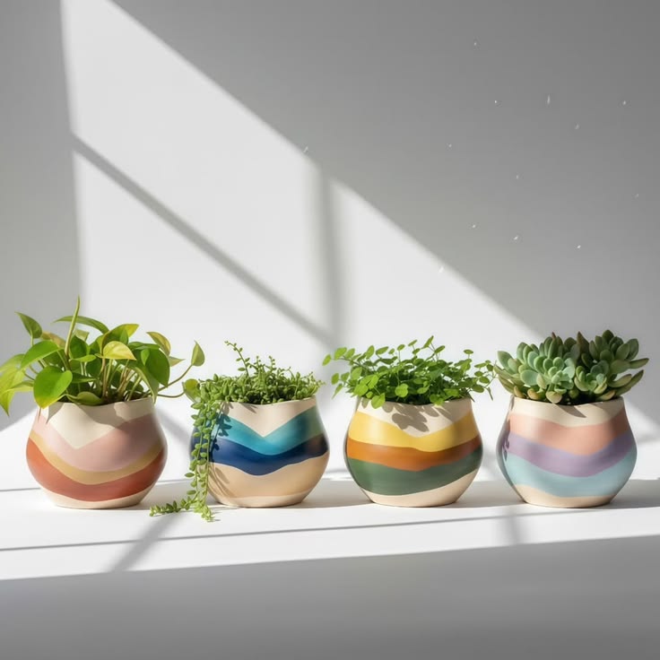 Wave Planter (Set Of 4)